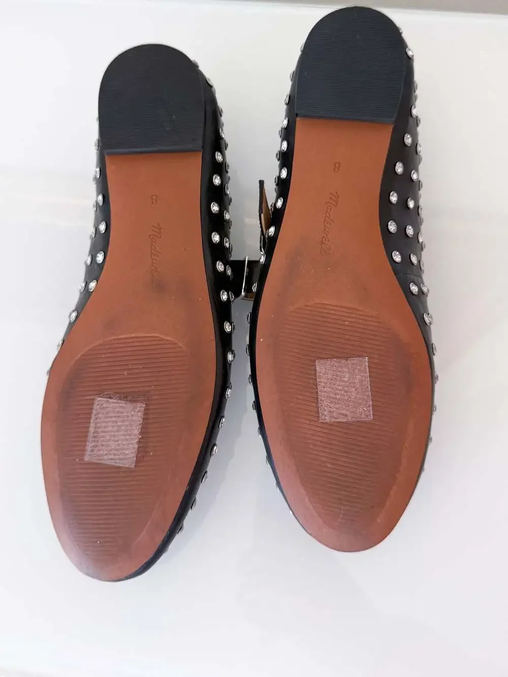 Madewell The Remy Crystal Embellished Leather Mary Jane Flats 8